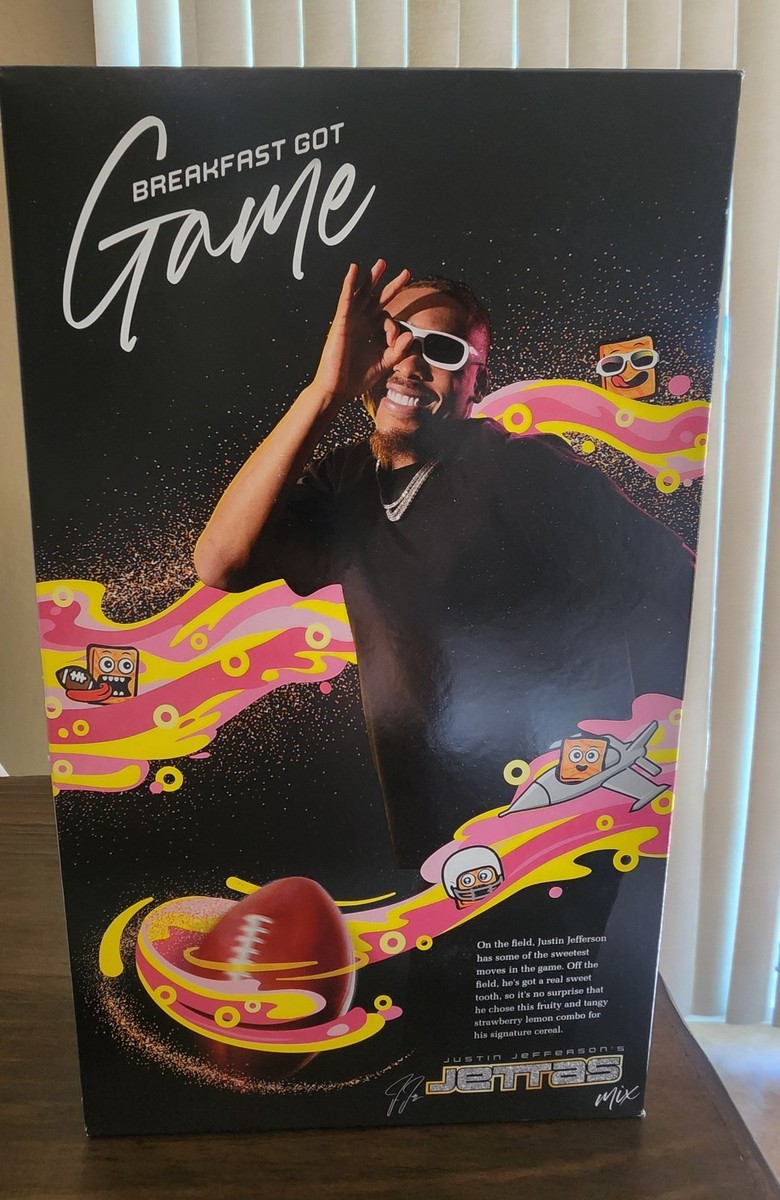 Justin Jefferson's JETTAS Cereal Box Brand New Ready to Ship! | eBay