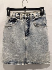 Vintage Palmettos High Rise Acid Wash Skirt Size 7.80 s,100 cotton,denim
