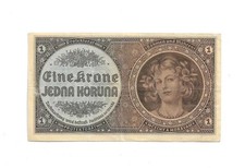 1 Krone 1940 Ro. 558a (2-) B&ouml;hmen und M&auml;hren