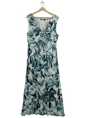 MARC AUREL Trägerkleid Damen Kleid Gr. DE 44 türkis-weiß-dunkelblau Casual-Look