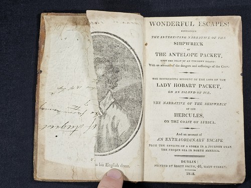 1818 SHIPWRECKS Wonderful Escapes! Pelew Islands Antelope Packet WOODCUTS RARE - Picture 8 of 21