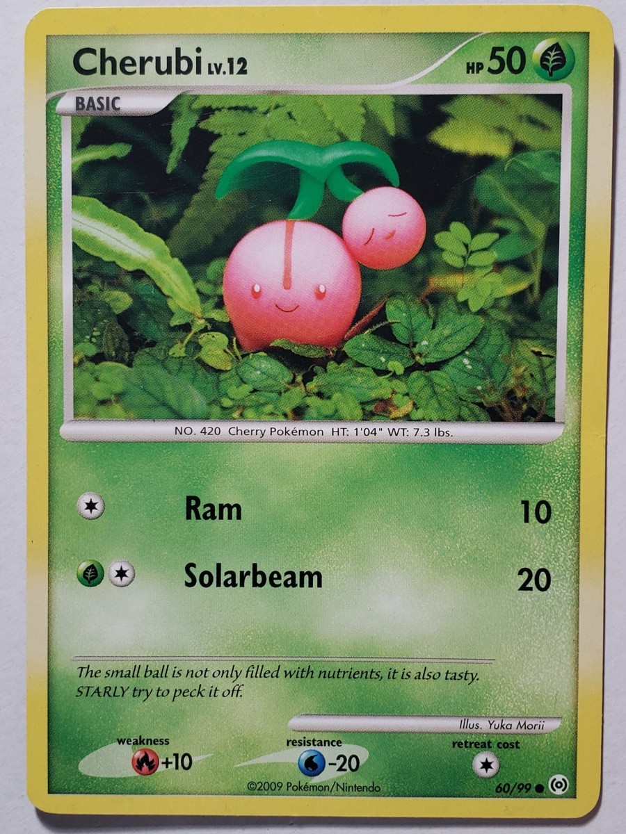 Cherubi 60/99 LP - Yuka Morii Clay Art - Arceus Pokemon Card - $2