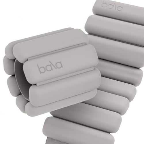 HUGE SALE !! Bala Bangles Adjustable Gray Wrist & Ankle Weights - 1 LB Each  NEW