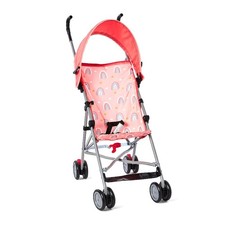 Pink Rainbow Umbrella Stroller with Canopy for Baby Girls