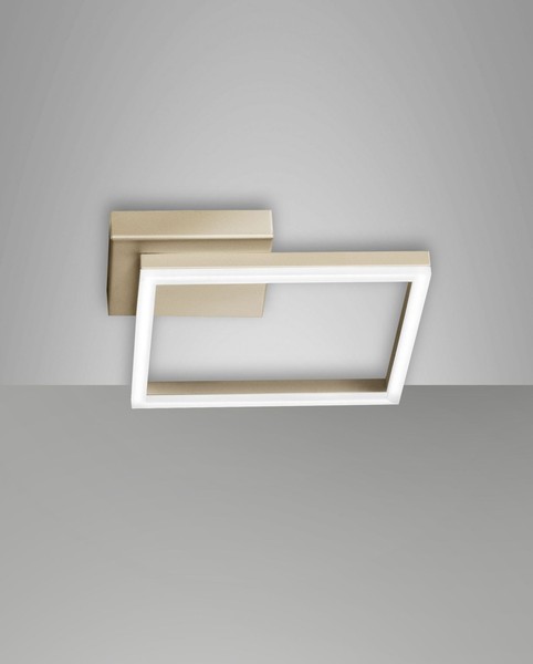 LED Deckenleuchte Gold Aluminium H:5,5 Cm 3000 K Deckenlampe Schlafzimmer-image