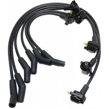 For Ford F-150 Spark Plug Wire 1997 98 99 2000 Black Finish 6 Leads 8mm Long