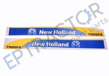 New Holland TN95FA Decal Set Kit Adesivi Cappuccio Vinile