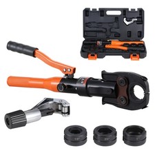 Uimoso Copper Tube Fittings Crimping Tool with 1/2" 3/4" 1" Jaws Pipe Cutter