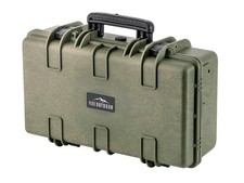 Monoprice Weatherproof Hard Case 22in x 14in x 8in, OD Green, Customizable Foam