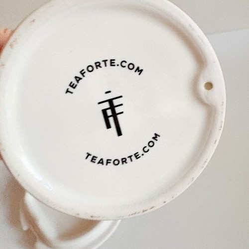 Tazza Tea Forte con infusore con coperchio tazza verde e bianca primaverile erba ripida alta 12 oz - Foto 6 di 7