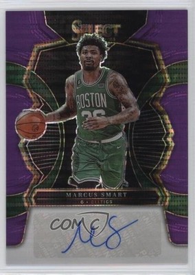 2022 Select Signatures FOTL Neon Purple Pulsar Prizm 7/15 Marcus Smart Auto 14t3