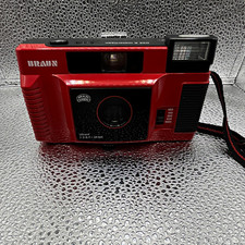 Braun C35 A motorflash 35mm Kompaktkamera rot/schwarz Elektroantrieb Blitz Fest