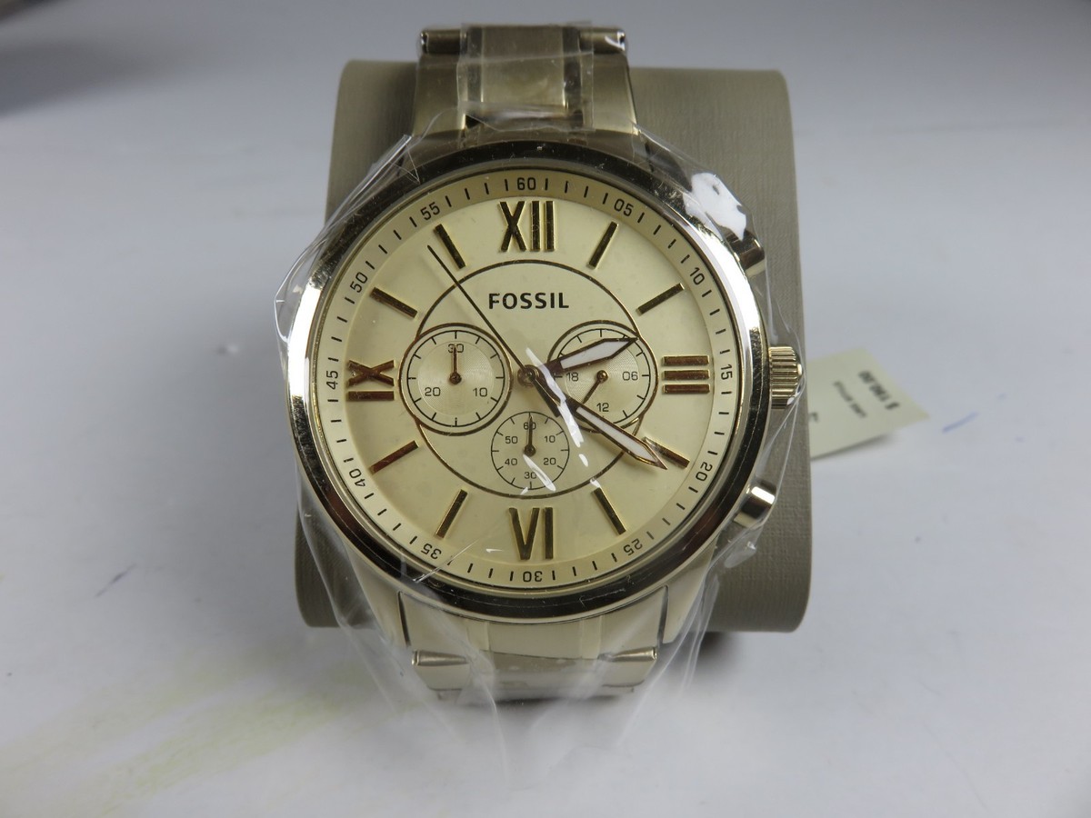 Fossil Flynn White Men's Watch BQ1128 for sale online