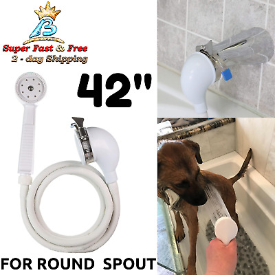 Bath Tub Faucet Dog Bathing Rinser Tool, Attach Sprayer To Bathtub Faucet