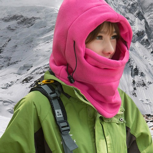 Neck Warmer Balaclava Winter Fleece Full Face Mask Windproof Ski Mask Hat Hood - 第 11/24 張圖片