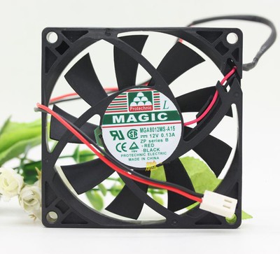 1PC MAGIC MGA8012MS-A15 12V 0.13A 8015 8CM silent chassis power       #D2*