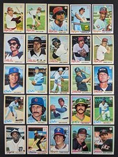 1978 Topps Baseball Set Break 25 Cards