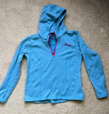 Fila Sport 1/4 Zip Athletic Pullover Sweatshirt Hoodie Youth Girls M 10-12 