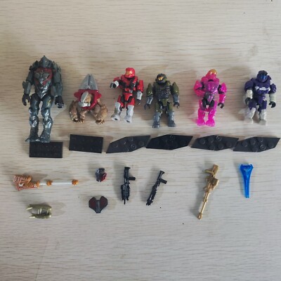 Mega Construx Bloks Halo Didact GFT44 + Grunt + Spartans - Lot of 6pcs
