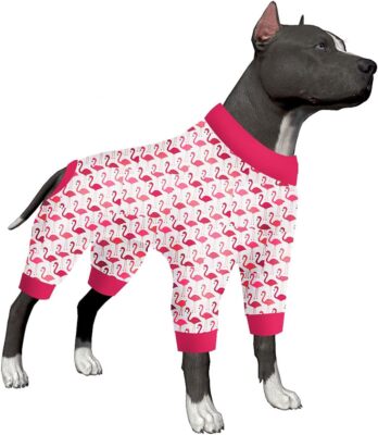 LovinPet 4 Leg Large Dog Pjs Anxiety Calming Shirt Pajamas Pullover Clothes Warm