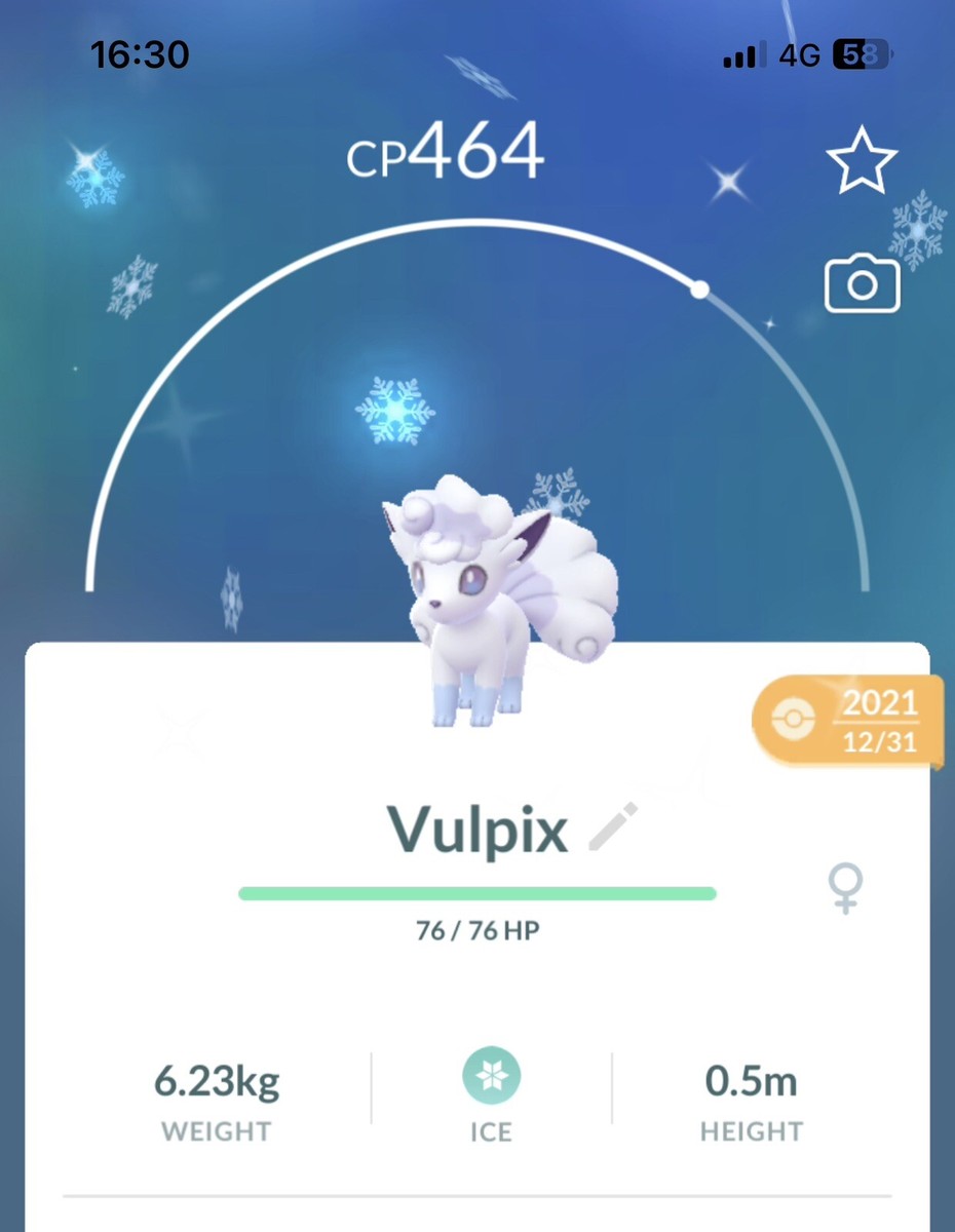 Shiny Vulpix Alola - TRADE 1 Mil stardust - unregistered trade | eBay