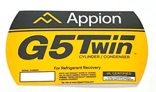Appion, G5, Refrigerant Recovery Unit, SIDE PANEL LOGO STICKER, PART# LB1205