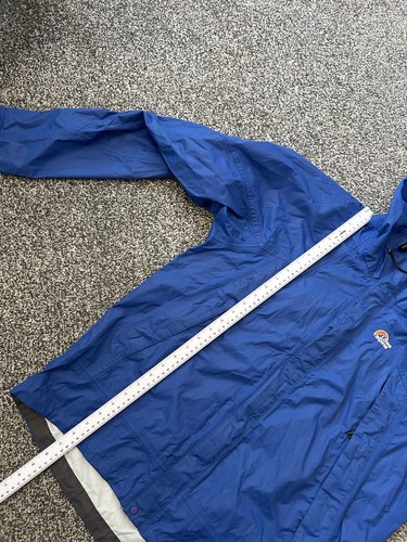 Lowe Alpine Blue Triple Point Rain Coat Raincoat Jacket Medium M Hooded - Picture 6 of 6