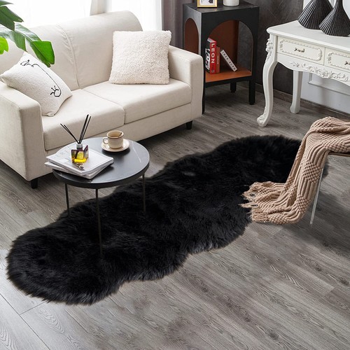 Latepis Faux Fur Sheepskin Area Rugs Soft Shaggy Carpet for Living Room Bedroom - Picture 144 of 219