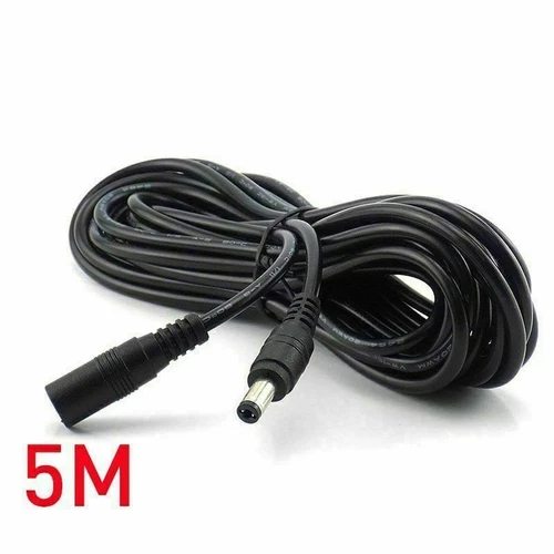 DC 5.5x2.1mm Male to Female Extension Cord CCTV Camera & LED strips Power Cable - Picture 5 of 22