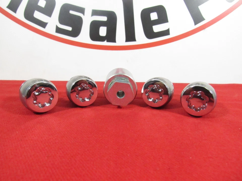 CHRYSLER JEEP DODGE 4-зажим колеса замок комплект с ключом новый OEM MOPAR - Изображение 2 из 4