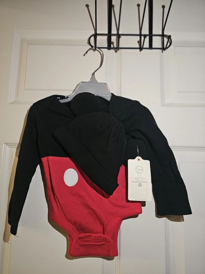 Bebé Mickey Mouse Disfraz Body Dormir Vestir Disney Store 12-18 Mos Foto 2 de 3