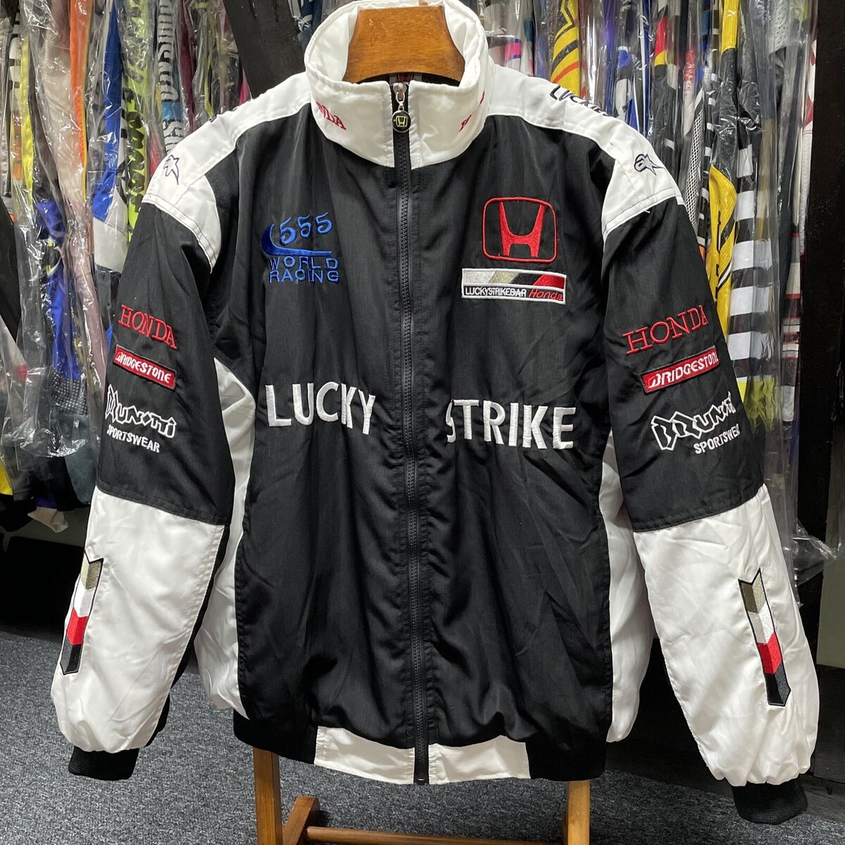 Vintage Honda Lucky Strike Formula 1 Jacket 2000s XL 52”C Vintage Honda Lucky Strike Formula 1 Jacket 2000s XL 52”C