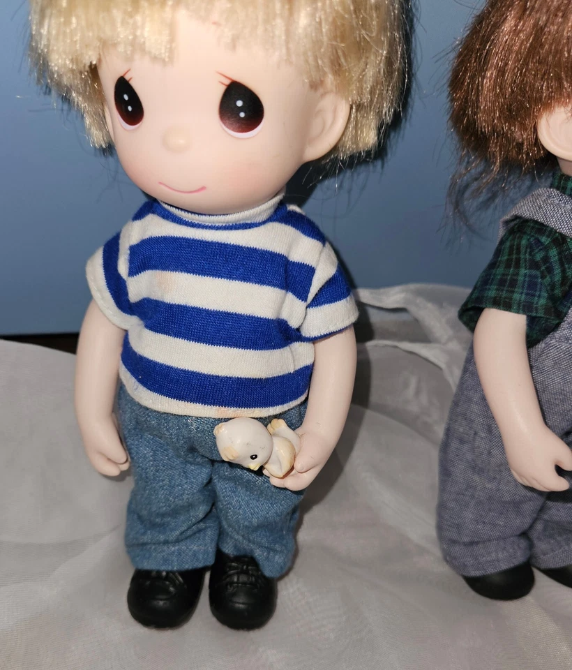Lot Of 2 Vintage  1997/1998 Precious Moments Young Boys  10" Dolls - Image 2 of 4