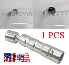 1X 96mm3/8''14mm Magnetic Thin Wall Wobble Spark Plug Socket Sleeve Removal Tool