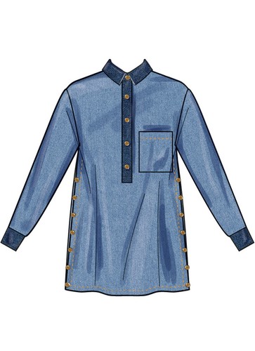 SIMPLICITY 3068 MISSES TUNIC Sewing Pattern Sizes XS - XXL 4 - 26 Skill AVERAGE - Picture 7 of 10