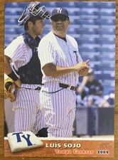 LUIS SOJO, 2009 TAMPA YANKEES MANAGER CARD, FANTASTIC !