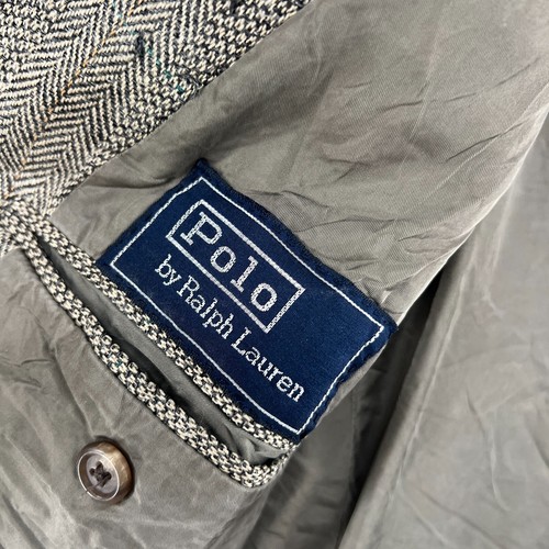 Polo Ralph Lauren Blazer Mens 44L Sport Coat 2 Button Wool Beige Casual Jacket - Picture 10 of 13