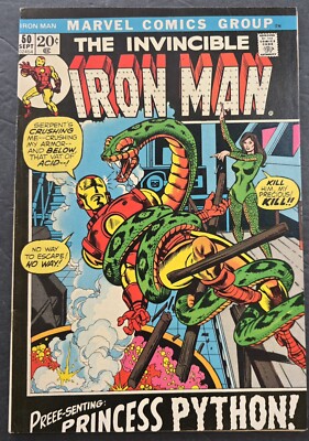 THE INVINCIBLE IRON MAN #50 COMIC BOOK (MARVEL, 1972) BRONZE AGE -