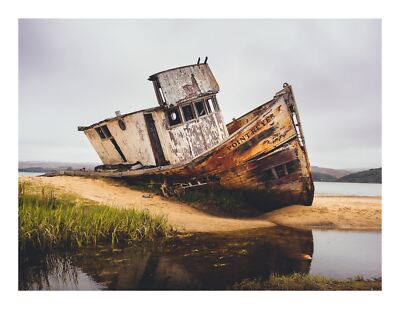 Shipwreck Print, Point Reyes, Wall Art
