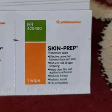 100 count 420400 Smith & Nephew SKIN-PREP Individual Protective Wipes