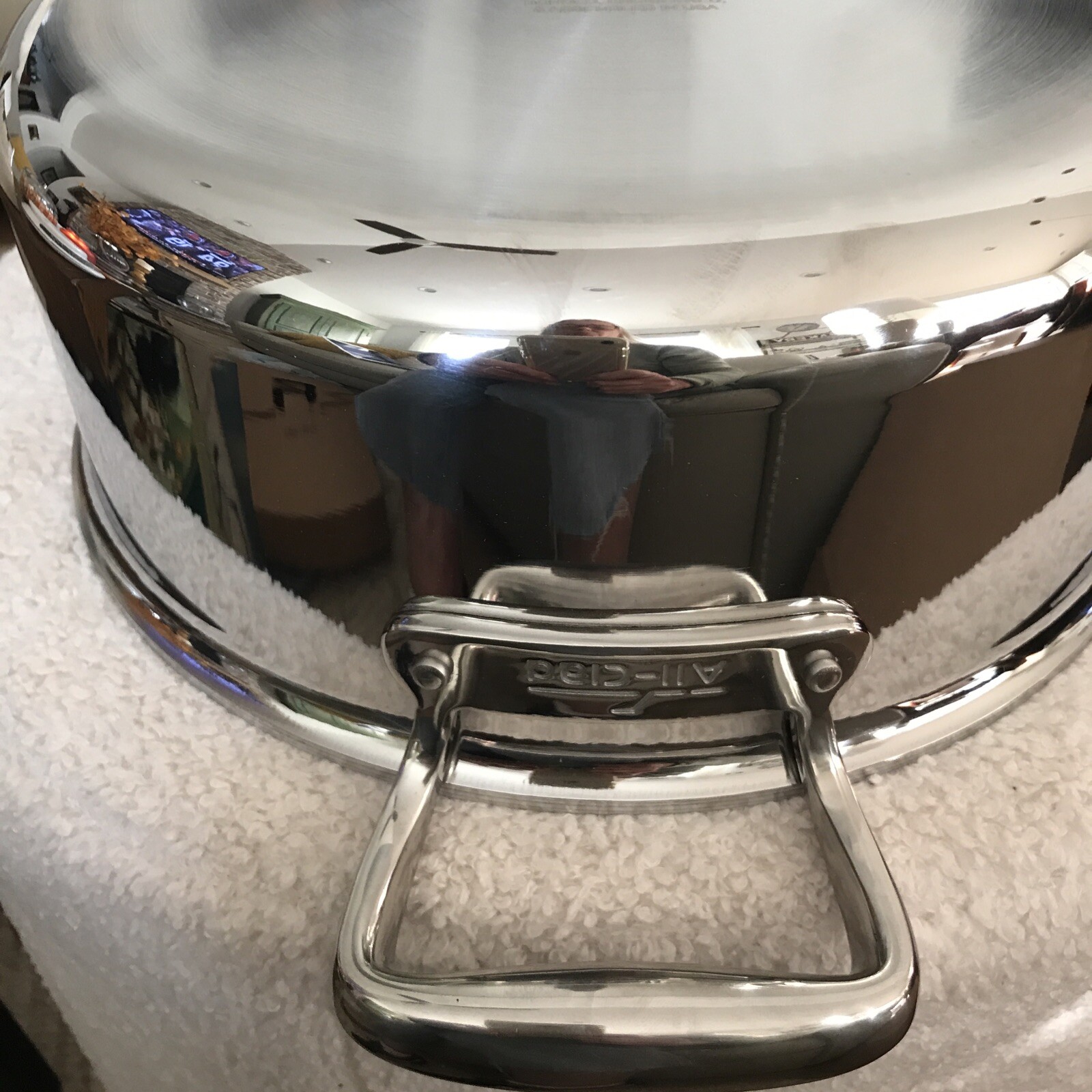 AllClad D7 Stainless Stovetop 6qt Stock Pot with Dome Lid NEW