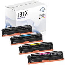 4 Pack CF210A 131A Black Toner Cartridge For HP Color Laserjet Pro M251nw M276nw