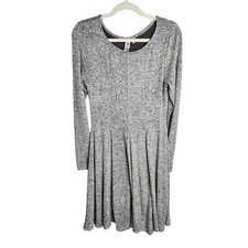 Dolan Left Coast Piper Womens Sweater Dress heathered gray sz S cozy, bonfire