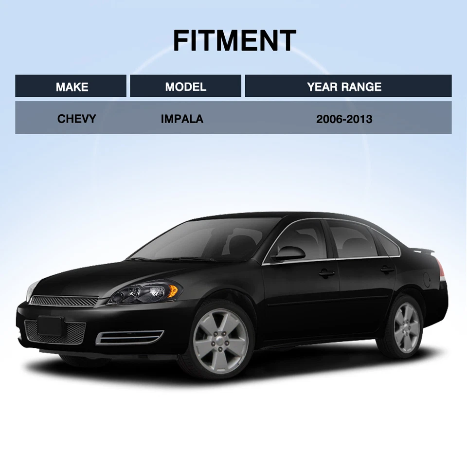 Faros halógenos negros para Chevy Impala 06-07 Monte Carlo 2006-2013 Foto 4 de 4