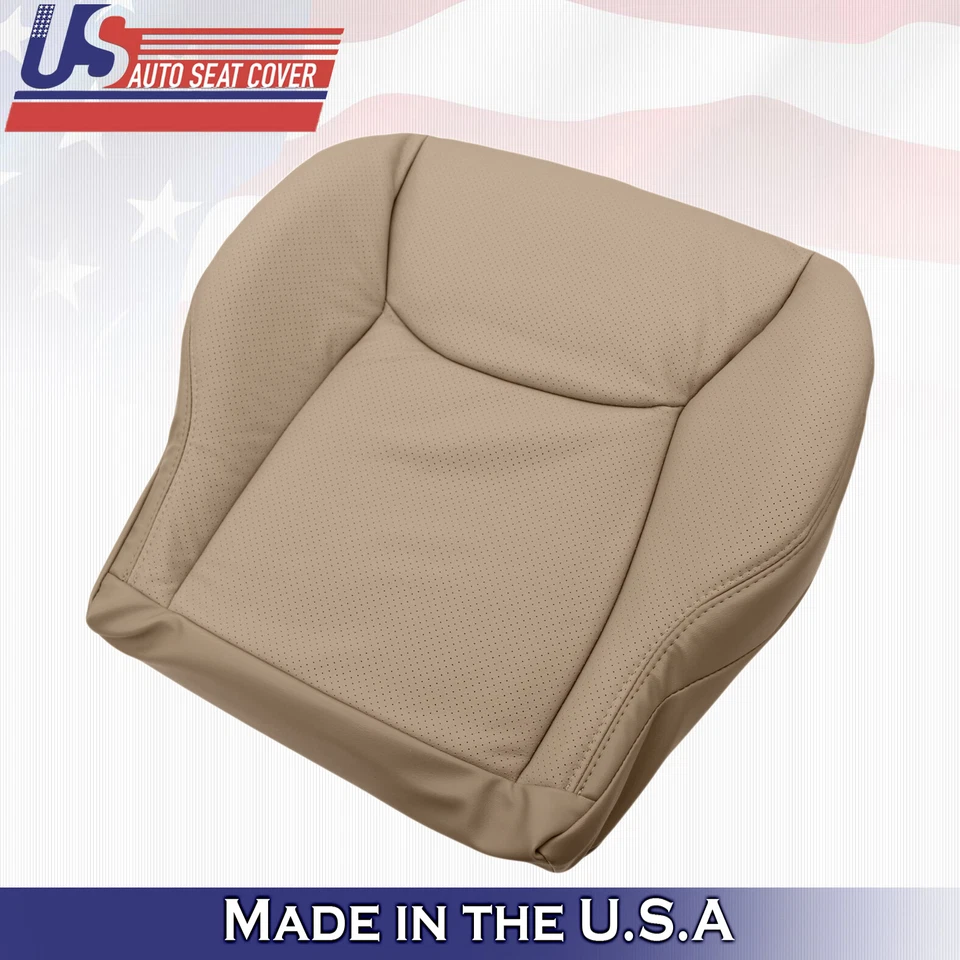 Cubierta de asiento inferior de cuero tostado para Mercedes Benz Clase S 2000 a 2002 para pasajero Foto 2 de 4