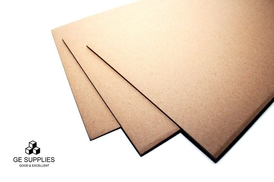 Brown Cardboard Corrugated Sheets Pads Divider Art Craft Board A5 A4 A3 A2 A1 A0 - Image 4 of 4