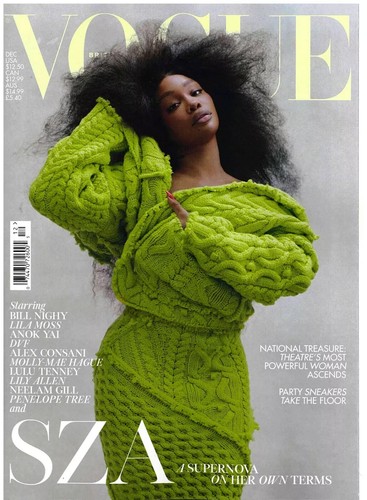 Vogue British UK Magazine December 2024 SZA - Picture 4 of 5