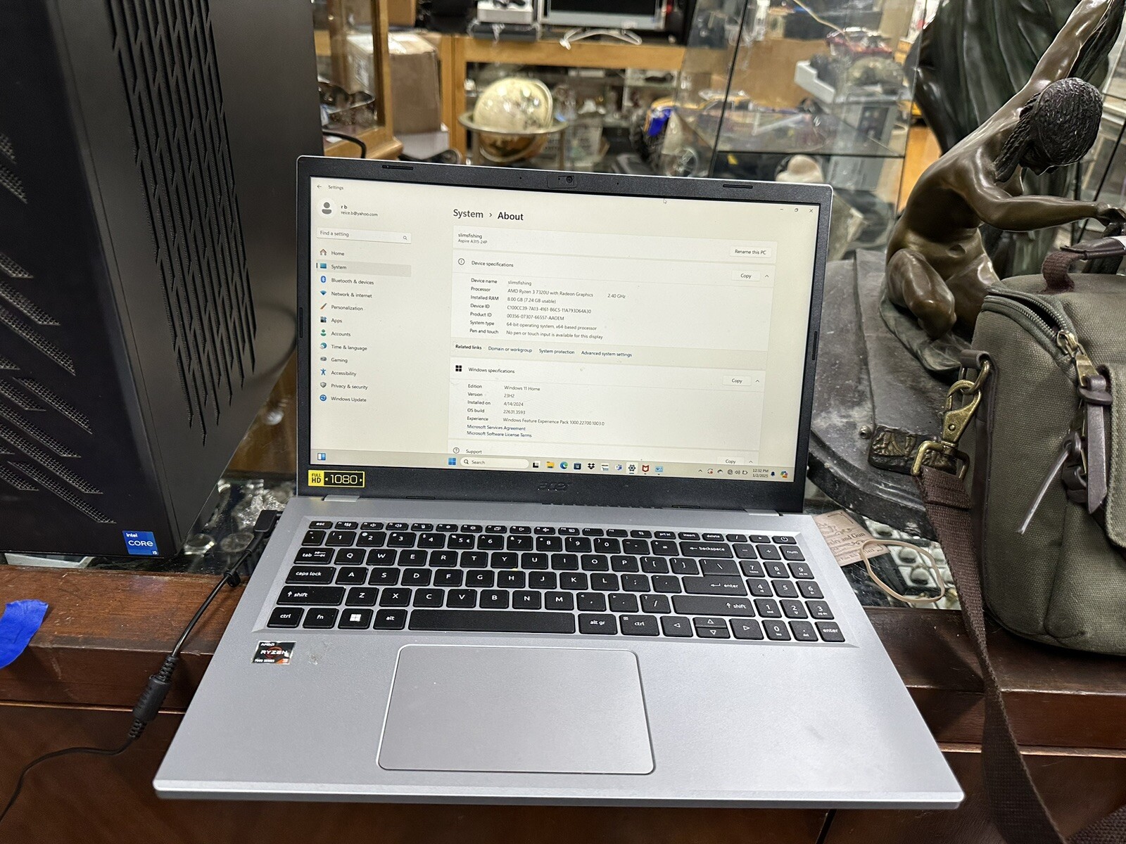 Acer Aspire 3 15.6-inch Ryzen 3 7320U 8GB RAM 512GB SSD Laptop-image