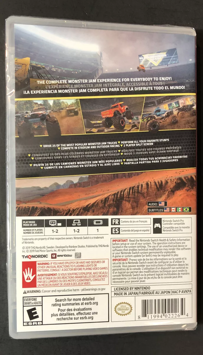 Monster Jam Steel Titans 2 - Nintendo Switch, Nintendo Switch