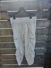 Joy Lab Sinched Cargo Joggers Pants Women's XLARGE Beige Lightweight EUC